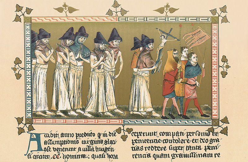 Fil:The flagellants at Doornik in 1349.jpg