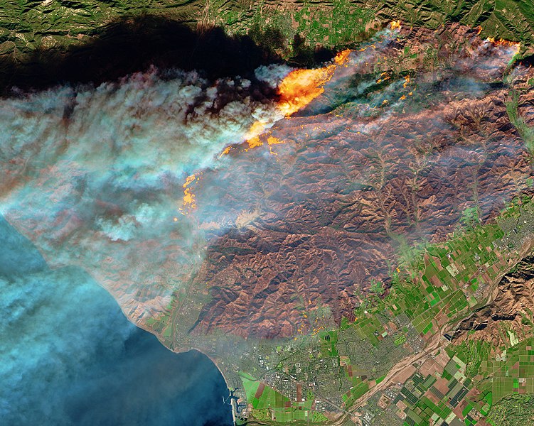 File:Thomas Fire burn scar on Dec 7.jpg