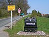 The street “An der Winzerei” at the entrance to the village