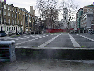 Torrington Square square in Bloomsbury, London, England