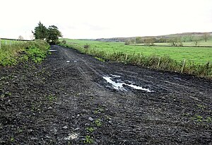 Trackbed of Newton Stewart to Whithorn branch at the Clachan of Penninghame, Scotland.jpg