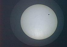 2004 transit of Venus across the Sun Transit of Venus on June 8th 2004.jpg