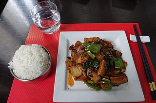 Twice-cooked pork Chinese pork dish