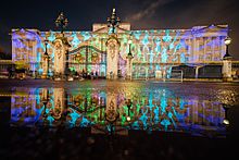 UK-India Year of Culture official launch image on the facade of Buckingham Palace UK-India Year of Culture official launch.jpg
