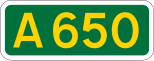 A650-Schild