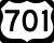 Special Routes Of U.s. Route 701