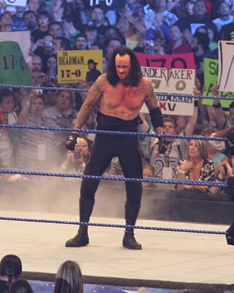 The Undertaker, after defeating Shawn Michaels at WrestleMania 25