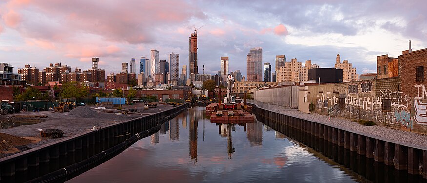 Downtown Brooklyn skyline from Gowanus