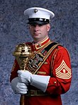 United States Marine Drum & Bugle Corps Drum Major Master Gunnery Sergeant Mark S. Miller