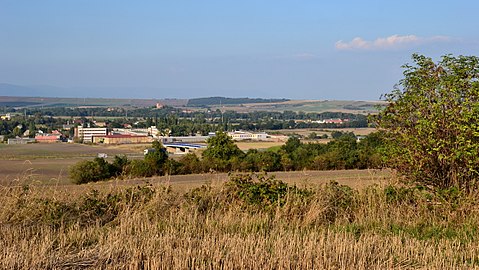 Všehrdy : vue générale.