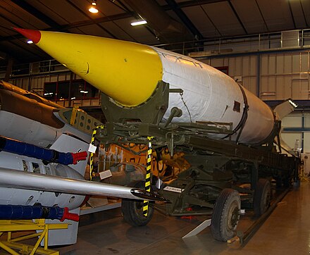 V-2 rocket located at the Australian War Memorial Treloar Centre Annex