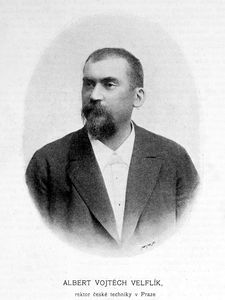 Albert Vojtěch Velflík, rektor české techniky v Praze (1899)