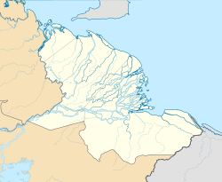 Тукупіта. Карта розташування: Дельта-Амакуро