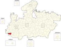 Vidhan Sabha constituencies of Madhya Pradesh (190-Badwani).png