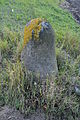 Deutsch: Viertelmeilenstein der früheren Reichsstrasse 1 (heute Bundesstraße 1) bei Km 6,4 in Manschnow. English: Quater milestone in Manschnow.