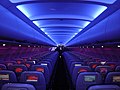 Virgin America A320-200 Economy class cabin