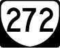 State Route 272 marker