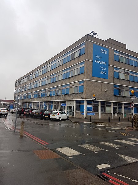 File:Watford General Hospital from Vicarage Road.jpg