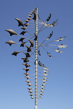 Lyman Whitaker, The Twister Star Huge, a whirligig sculpture