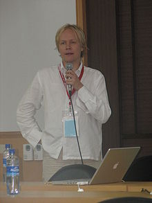 Teemu Leinonen Wikimania konferenssissa heinäkuussa 2007.