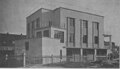 Elewacja południowo-zachodnia. Stan na 1930 rok. Źródło: „Architektura i Budownictwo”1932, z.5, 146