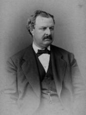 William Hulbert, founder of the National League, the first "major" league. William Hulbert Baseball.jpg