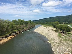 Река Юбецу летом 2019 года