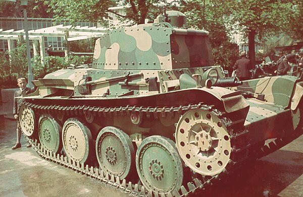 Tank LT vz. 38 in Swiss Army during the expo in Zürich in 1939