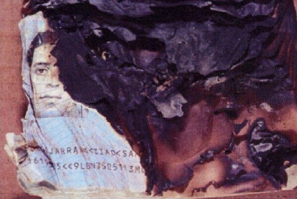 Charred passport found among the wreckage of Flight 93