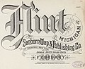 "FLINT" in February 1886 detail, Sanborn Fire Insurance Map from Flint, Genesee County, Michigan. LOC sanborn04009 001-1 (cropped).jpg
