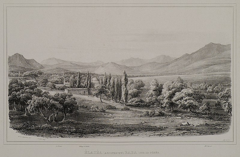 File:Élatéa (aujourd'hui Baba) sur le Pénée - Stackelberg Otto Magnus Von - 1834.jpg
