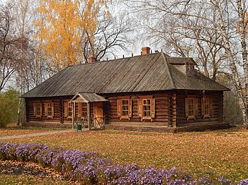 The house of the steward and clerk in Tarkhany, Penza Oblast Photograph: Patriot k Licensing: CC-BY-SA-3.0