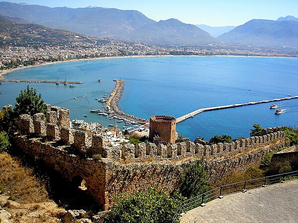 Alanya, and the surrounding mountains