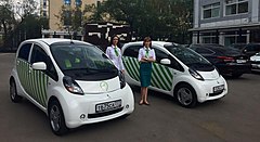 Mobila komplex av TsODD, som utför foto- och videoinspelningar av brott mot parkeringsreglerna i automatiskt läge, baserat på Mitsubishi i MiEV-elfordon.[45]