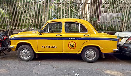 Kolkata's iconic yellow Ambassador taxi