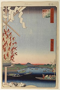 73. Sumidagawa, Abzweigung von Asakusa- und Miyatogawa