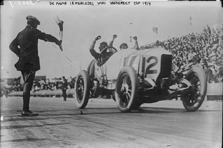 Victoire de DePalma sur Mercedes 37/95 hp en 1914.