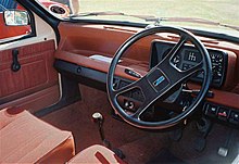 The interior of a 1980 Austin Metro Mk. 1 1980 Austin Metro 1.0 L interior.jpg