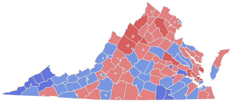 File:1996 United States Senate election in Virginia results map by county.svg