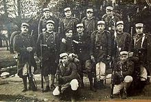 Corsican troops of 1916, from a postcard 20-Corte-classe 1917-30 mai 1916.JPG