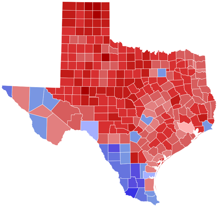 Final results by county in 2012: