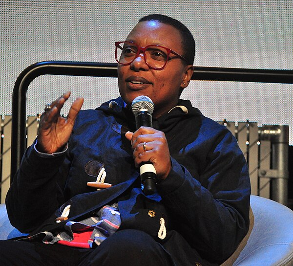 Rapper Meshell Ndegeocello (pictured in 2016) played bass and provided her vocals on the album's third track, "I'd Rather Be Your Lover".