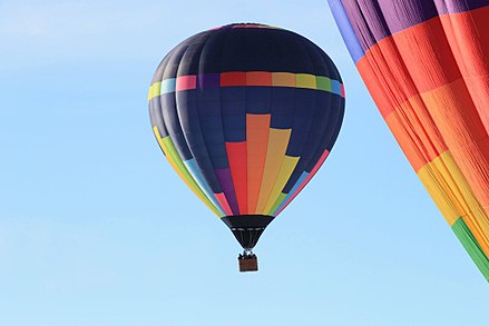 New 2017 Cameron hot air balloon in flight