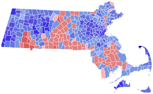 2022 Massachusetts Attorney General election results by municipality.svg