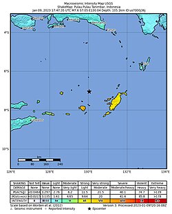 Động Đất Maluku 2023