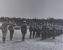 38th Battalion parade on field in Bermuda in 1915 38th Battalion (Ottawa), CEF parade on field in Bermuda 1915.jpg
