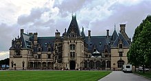 The Biltmore House on Biltmore Estate, the largest private residence in the United States