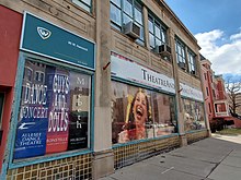 The former scenic and costume shop at 95 West Hancock St, replaced by the Production Wing 95 West Hancock St.jpg