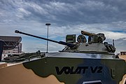 Беларуская: БТР Volat V2. 10-я міжнародная выстава ўзбраенняў і вайсковай тэхнікі Milex-2021 (23-26 чэрвеня 2021). Мінск, Беларусь English: Volat V2 APC (MZKT-690003). 10th international exhibition of arms and military machinery Milex-2021 (23-26 June 2021). Minsk, Belarus Русский: БТР Volat V2 (МЗКТ-690003). 10-я международная выставка вооружения и военной техники Milex-2021 (23-26 июня 2021). Минск, Беларусь