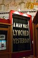 Image 28"A Man Was Lynched Yesterday" flag, hanging at the Library of Congress (from Civil rights movement (1896–1954))